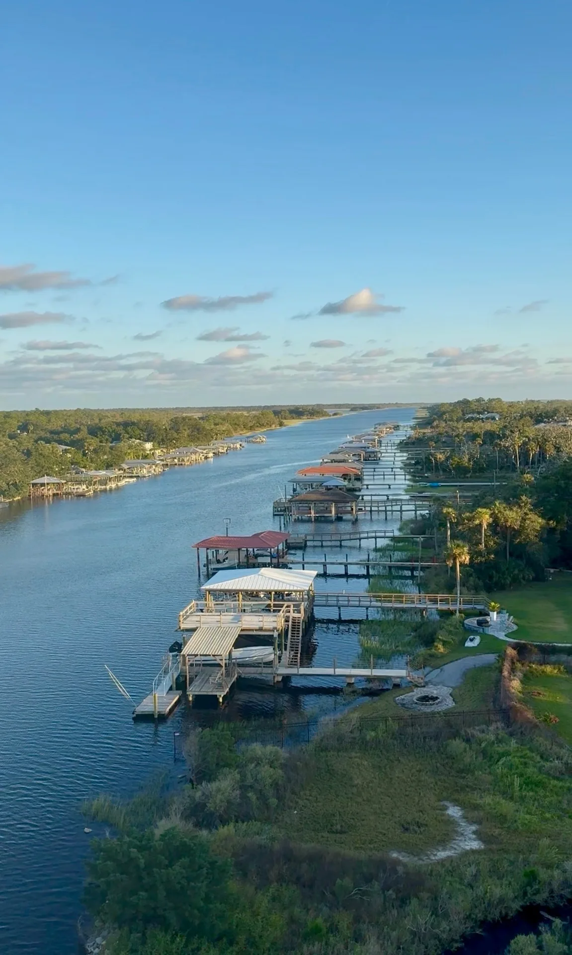 Mollie's real photo of Palm Valley, on the waterfront side of the coast in St. Johns County, Florida