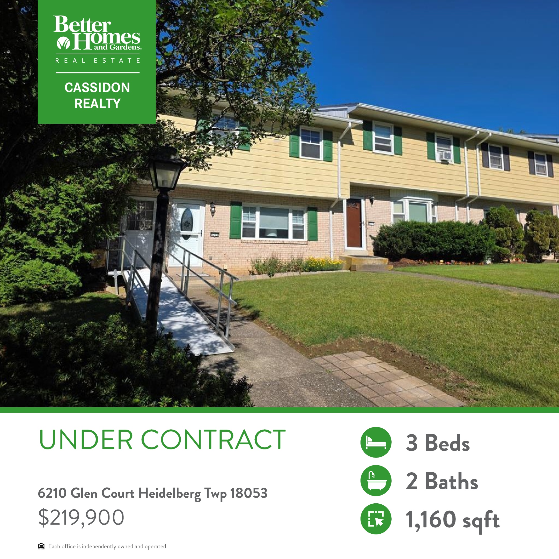 6210 Glen Court, Heidelberg Twp — 3 Bed/2 Bath, $219,900, under contract with Tim Tepes