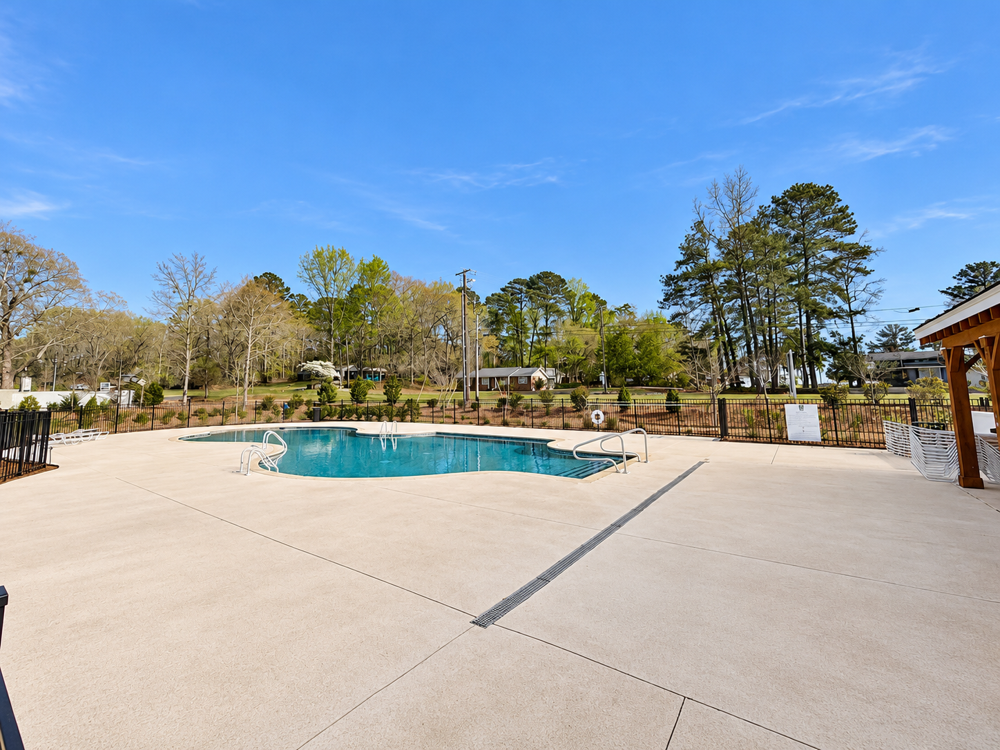 Community pool in Hidden Lakes, Auburn, Alabama