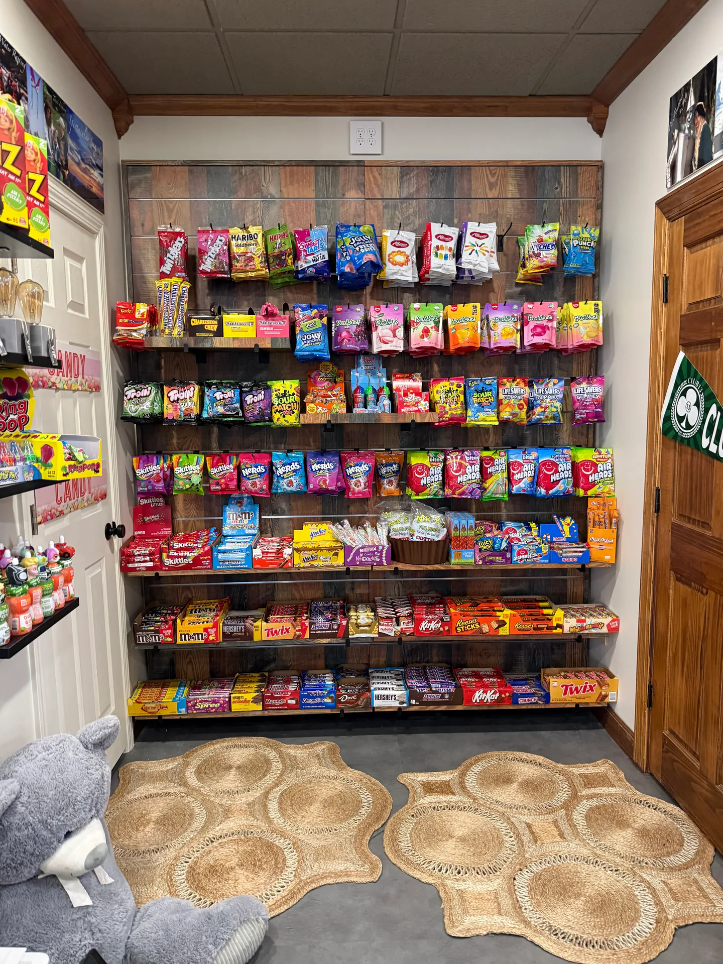 The candy display at Beechside Goodies