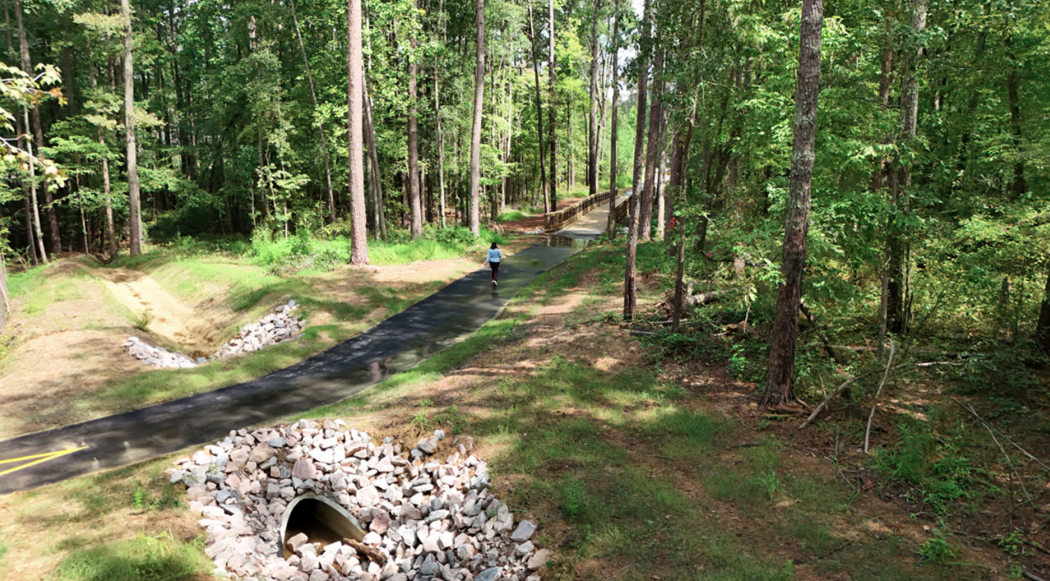 Beaver Creek Greenway trail in Apex, NC