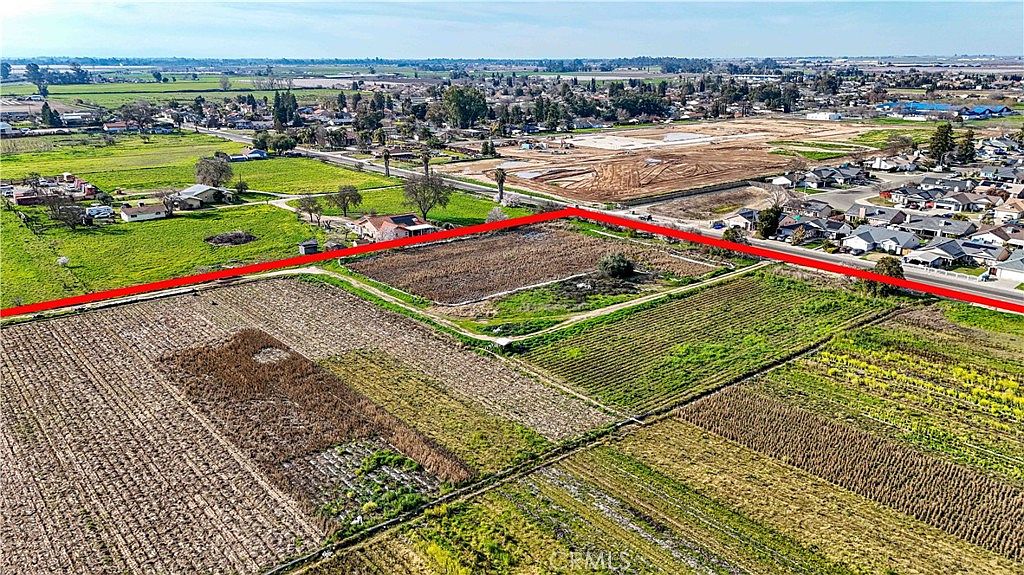 Open field view of the R-1 residential zoned portion of the property