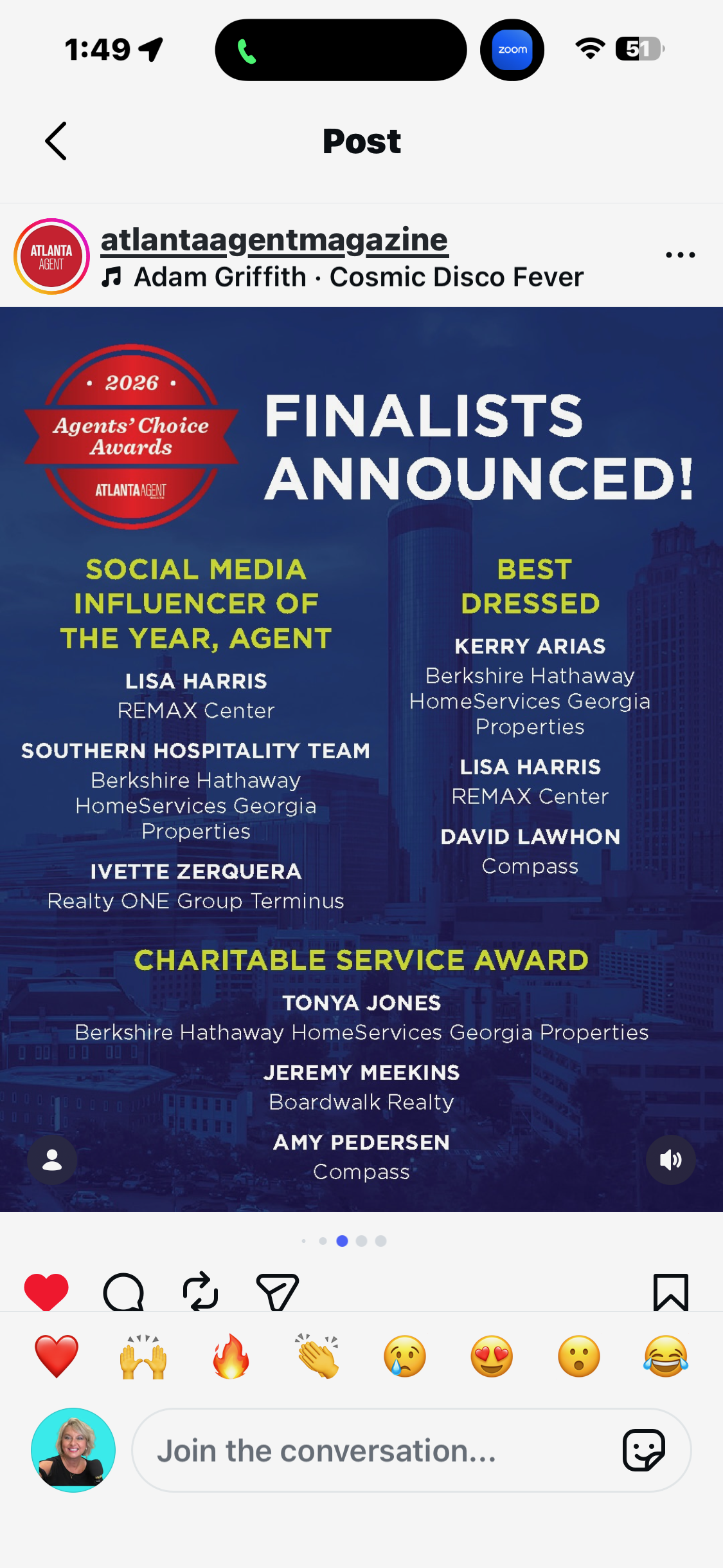 2026 Atlanta Agent Magazine Agents' Choice Awards Finalist badge