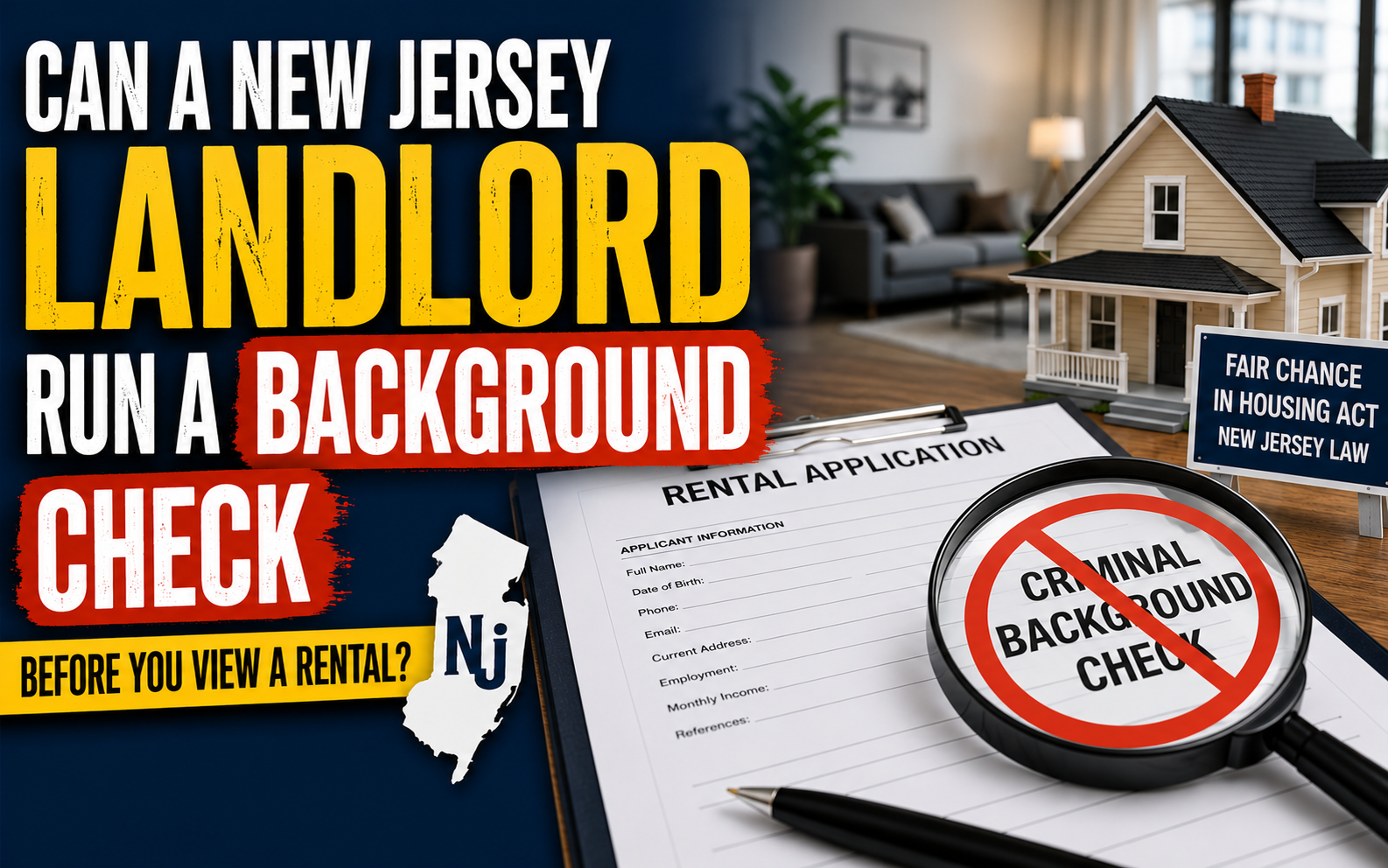 Fair Chance in Housing Act — New Jersey rental background check regulations explained