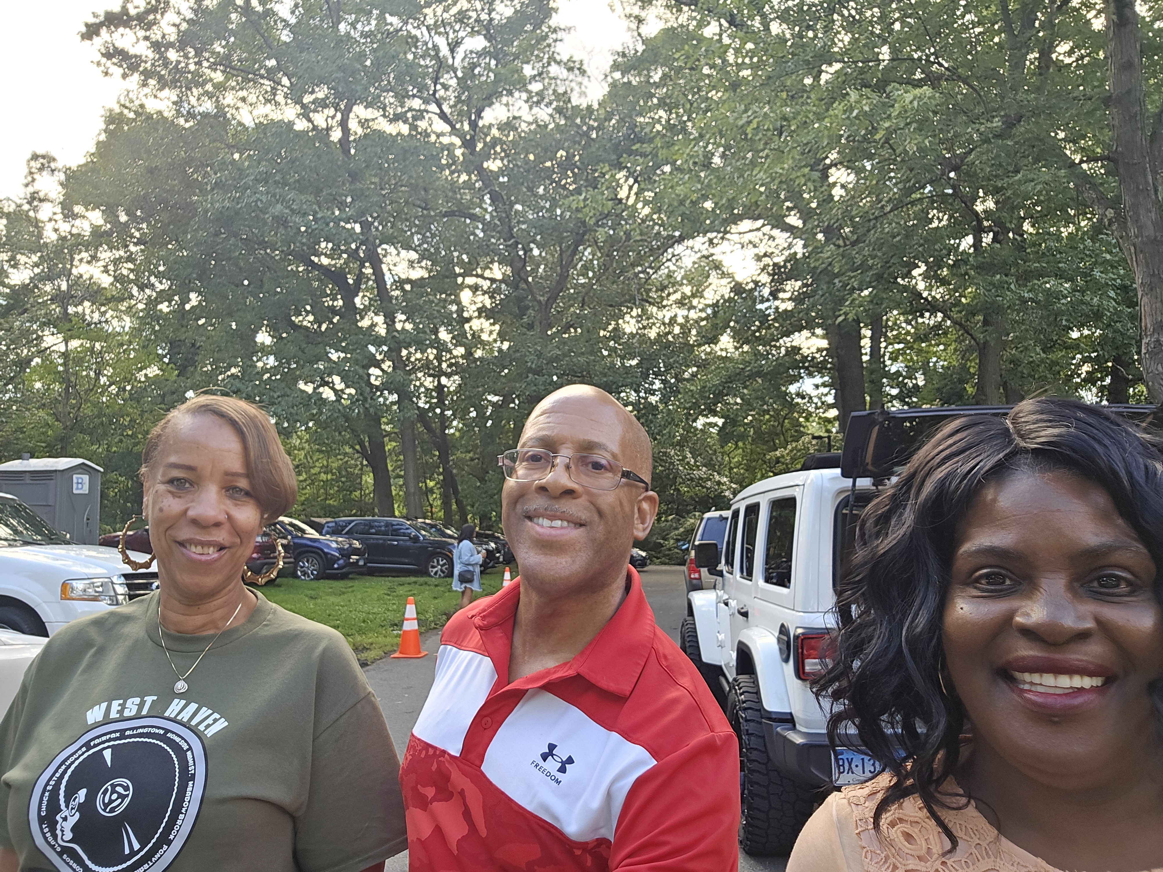 Robin and Celeste at the 2026 West Haven Old School Reunion Cookout.