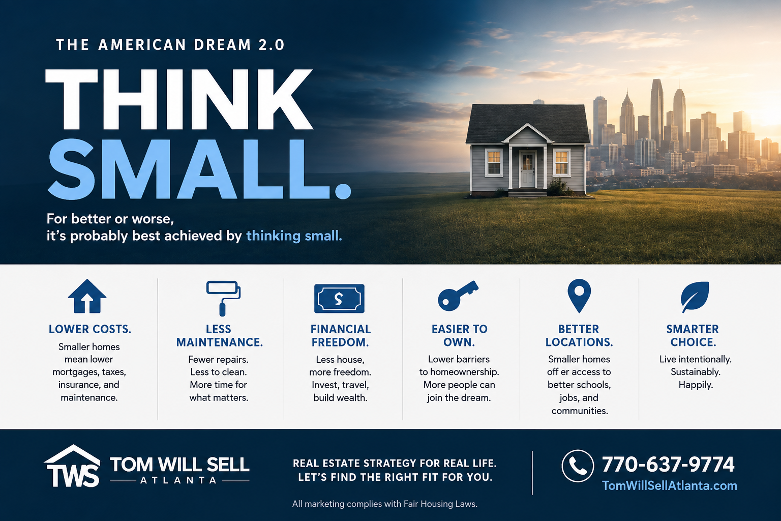 Think Small Own Smart — right-sized homes in Metro Atlanta