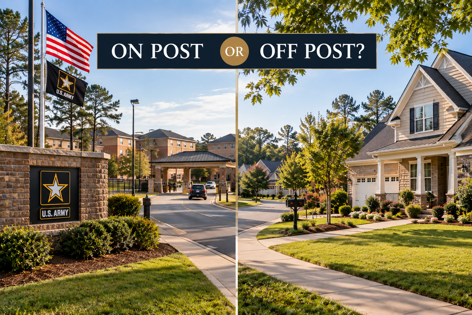 On-post and off-post housing options at Fort Gordon