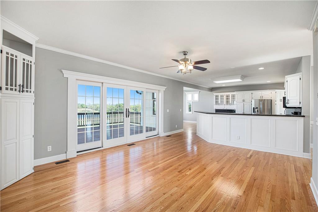 Open-concept living and kitchen