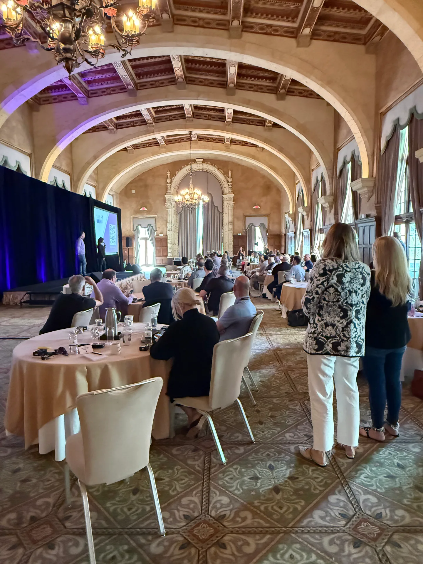 Craig Davis on stage at the Xactus Sales Kickoff in Miami