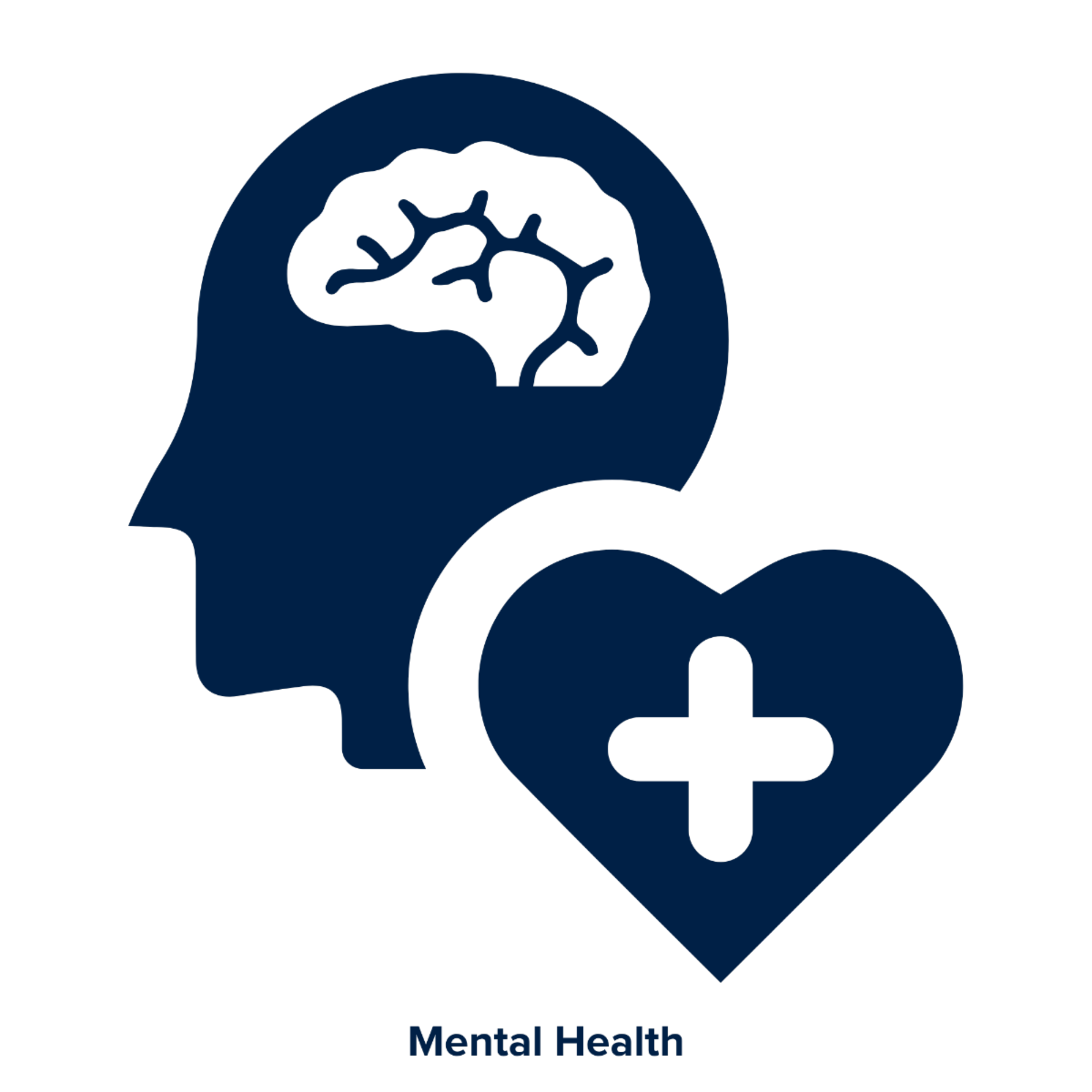 Mental Health icon representing counseling, therapy, and wellness programs for veterans