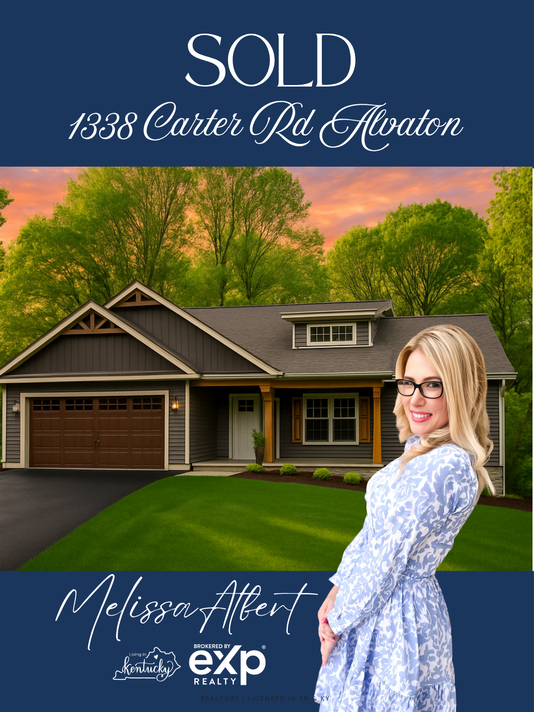 SOLD graphic: 1338 Carter Rd, Alvaton
