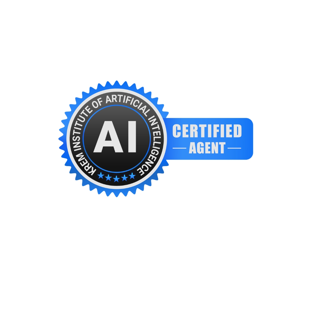 AI Certified Agent award badge from KREM Institute of Artificial Intelligence