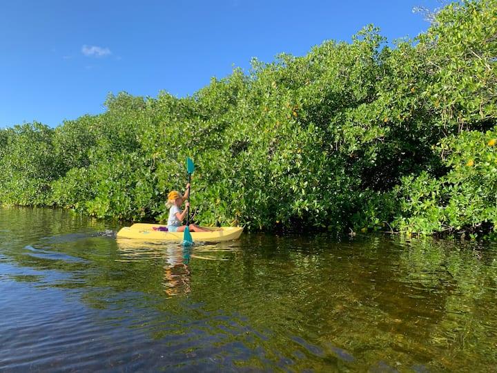 Pristine turquoise waters and coral formations in the Lower Florida Keys near Big Pine Key