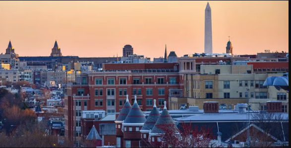 Mt Vernon Square area in Washington DC