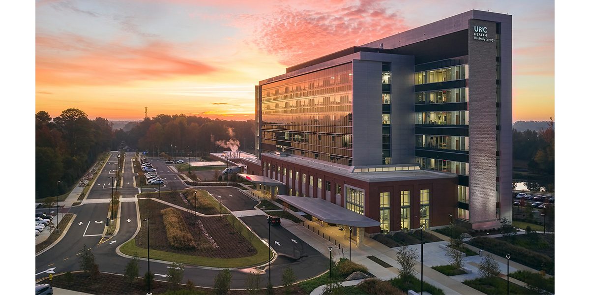 UNC Health hospital campus near Bella Casa, Apex NC