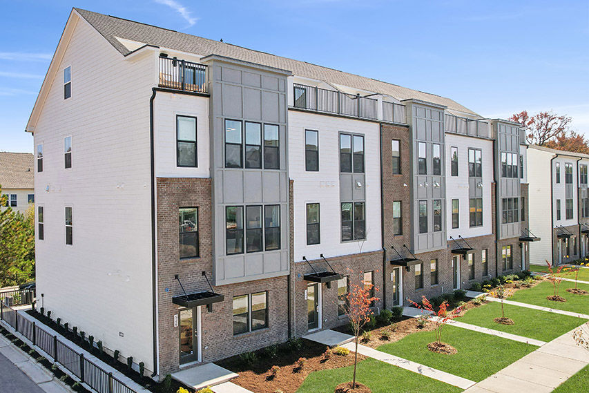 Modern townhomes in Cary, North Carolina near Raleigh