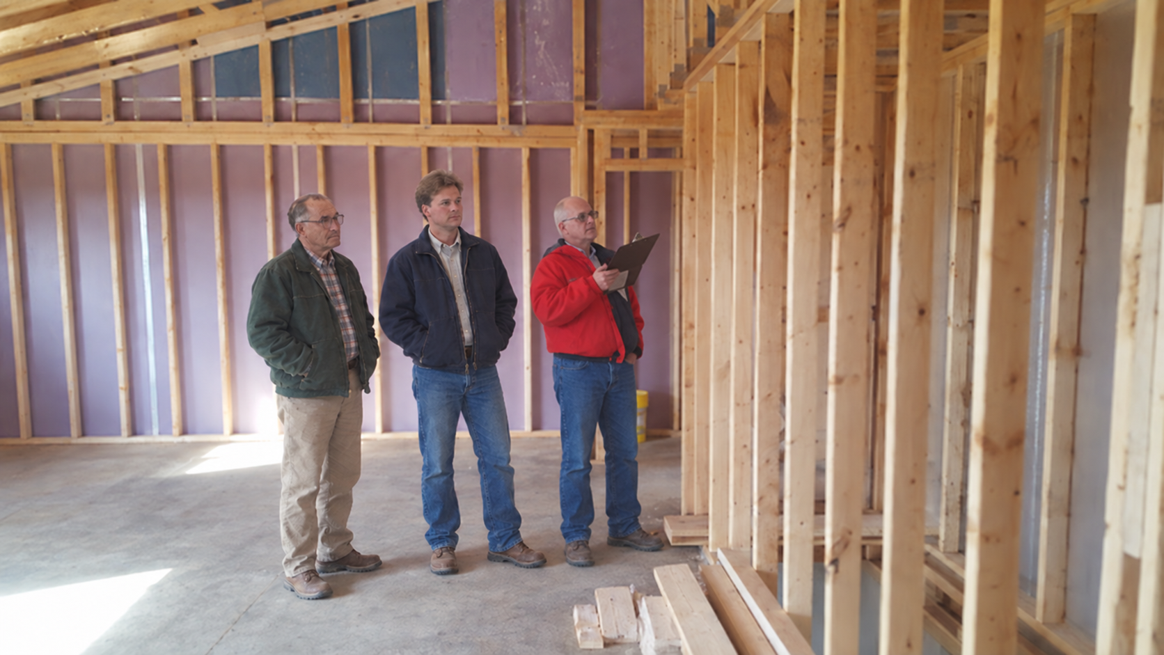 Inspecting a home under construction, a Tepes family habit for more than seven decades