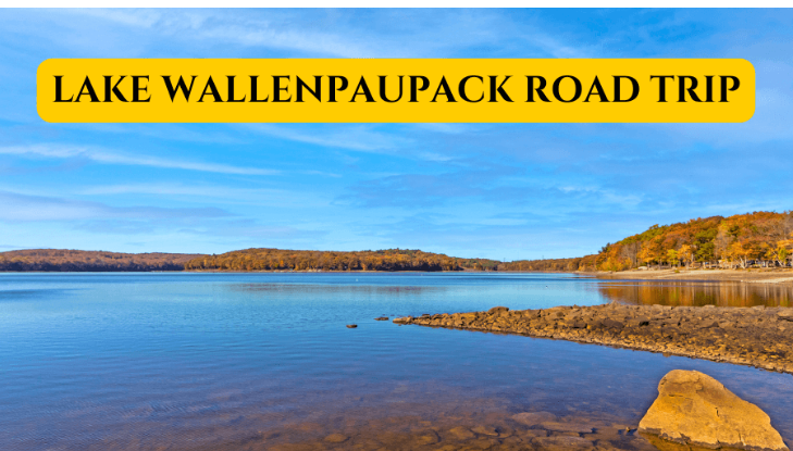 Scenic view of Lake Wallenpaupack road trip route in the Poconos