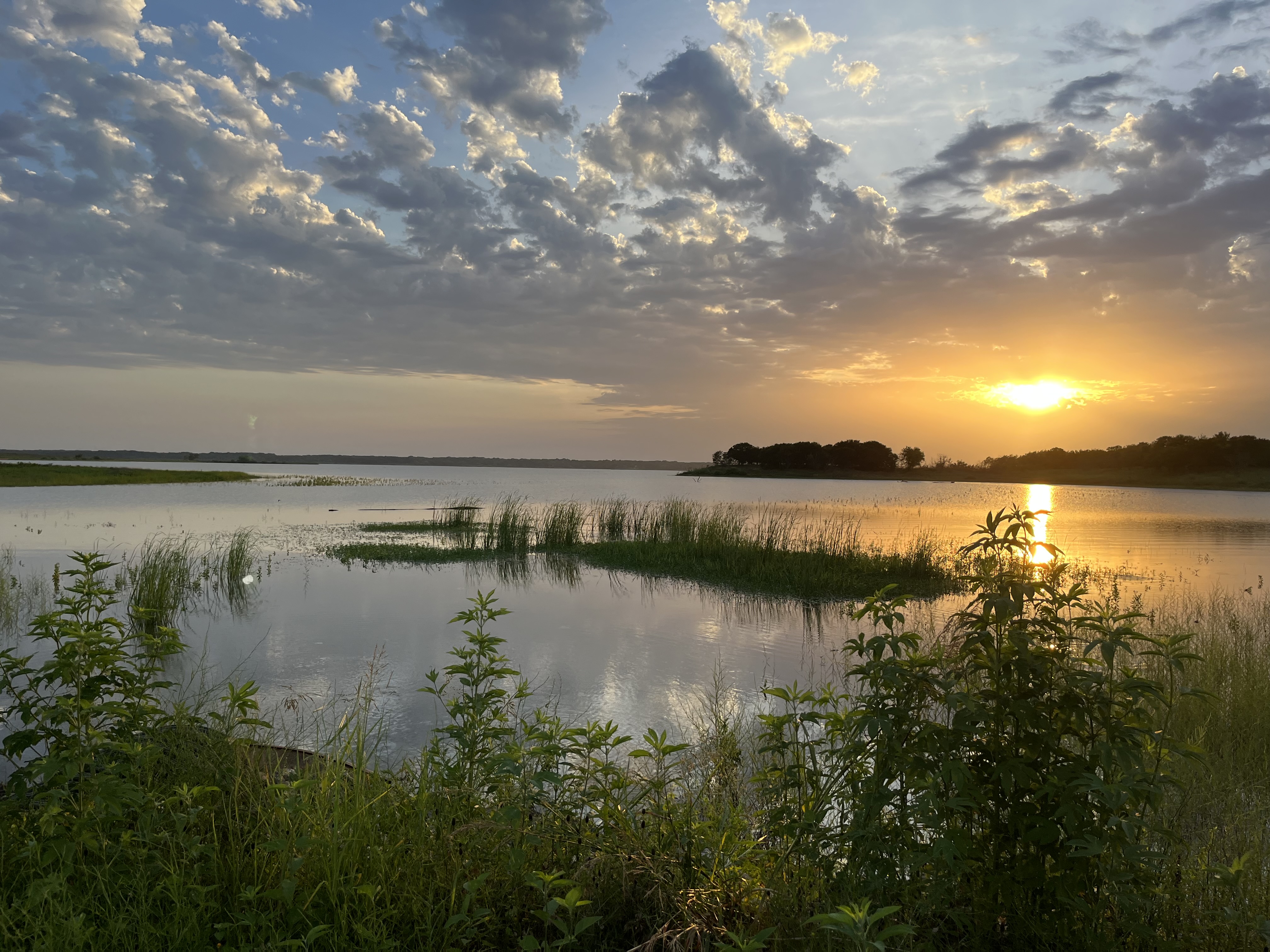 Sunset over Hagerman National Wildlife Refuge at Lake Texoma