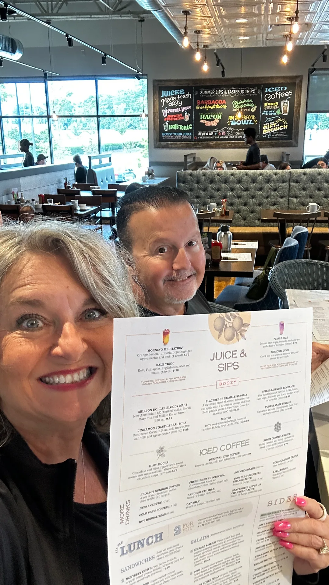 First Watch brunch food spread in Braselton GA