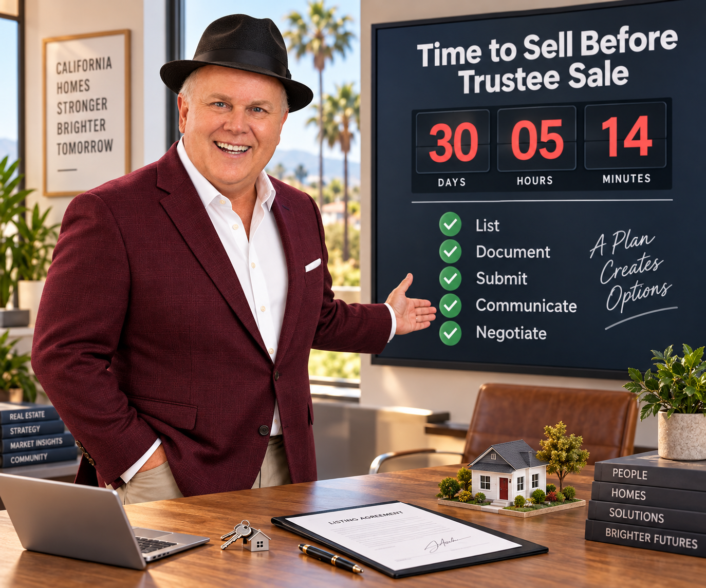 Time to sell before trustee sale, a plan creates options