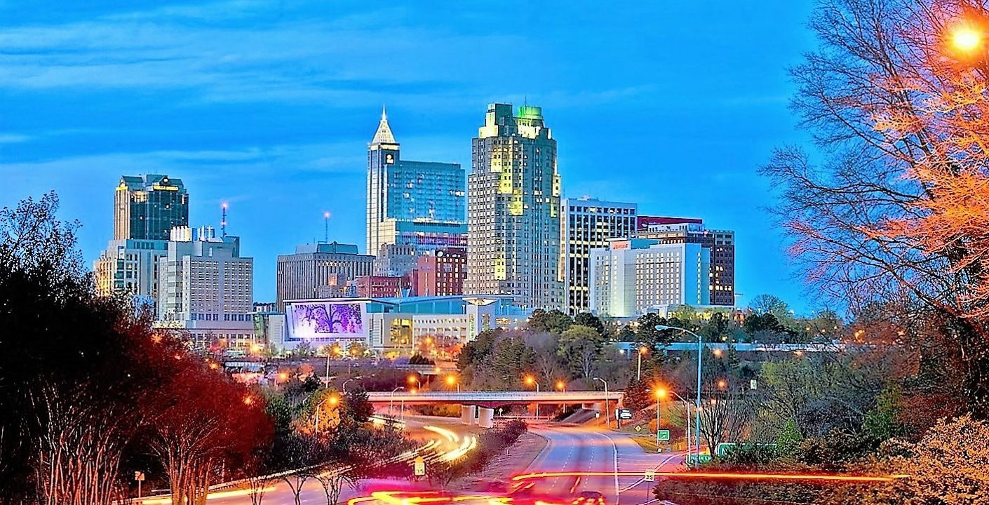 Downtown Raleigh North Carolina skyline