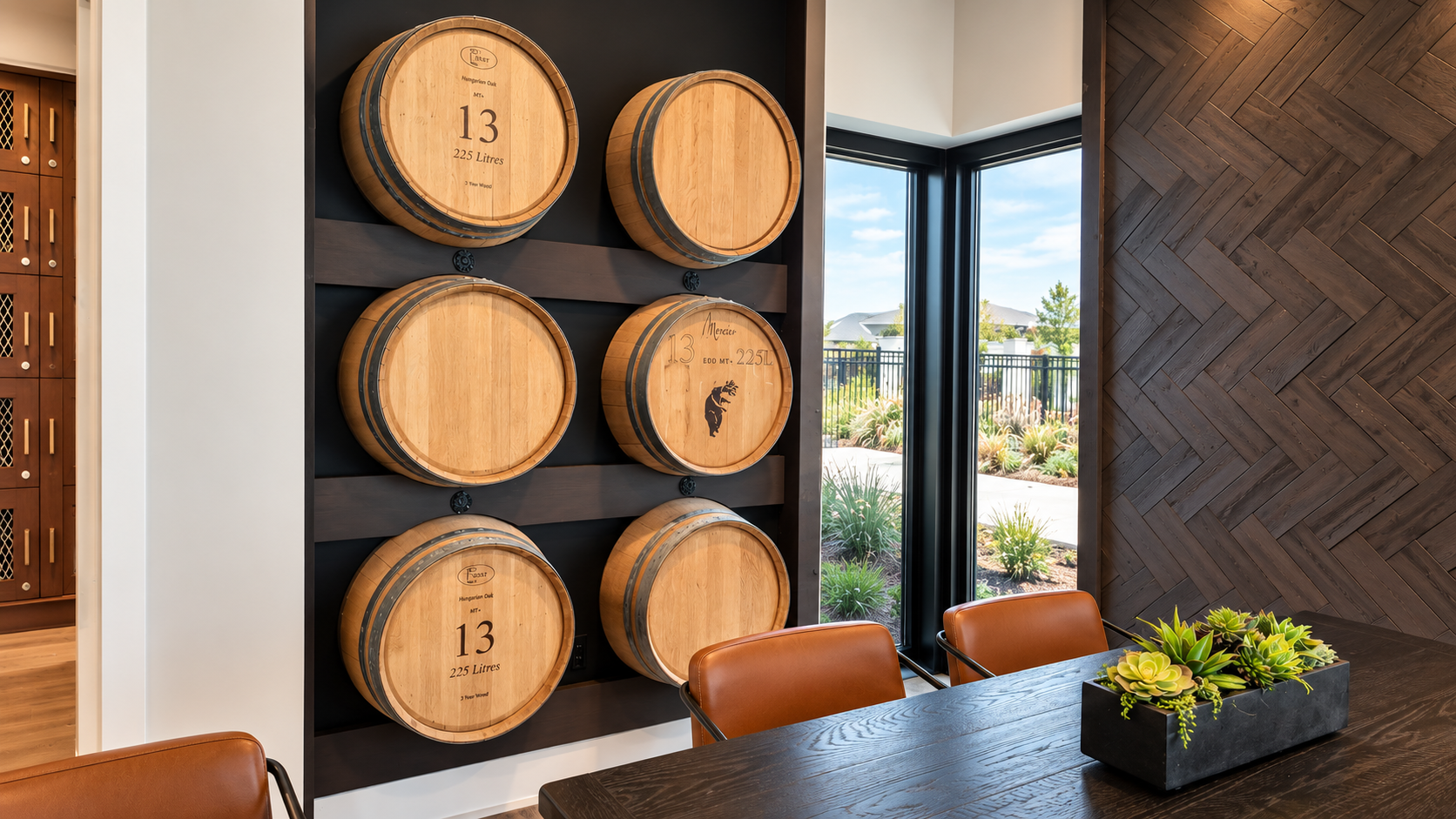 The wine room at Club Liberty, Summit at Liberty, Rio Vista