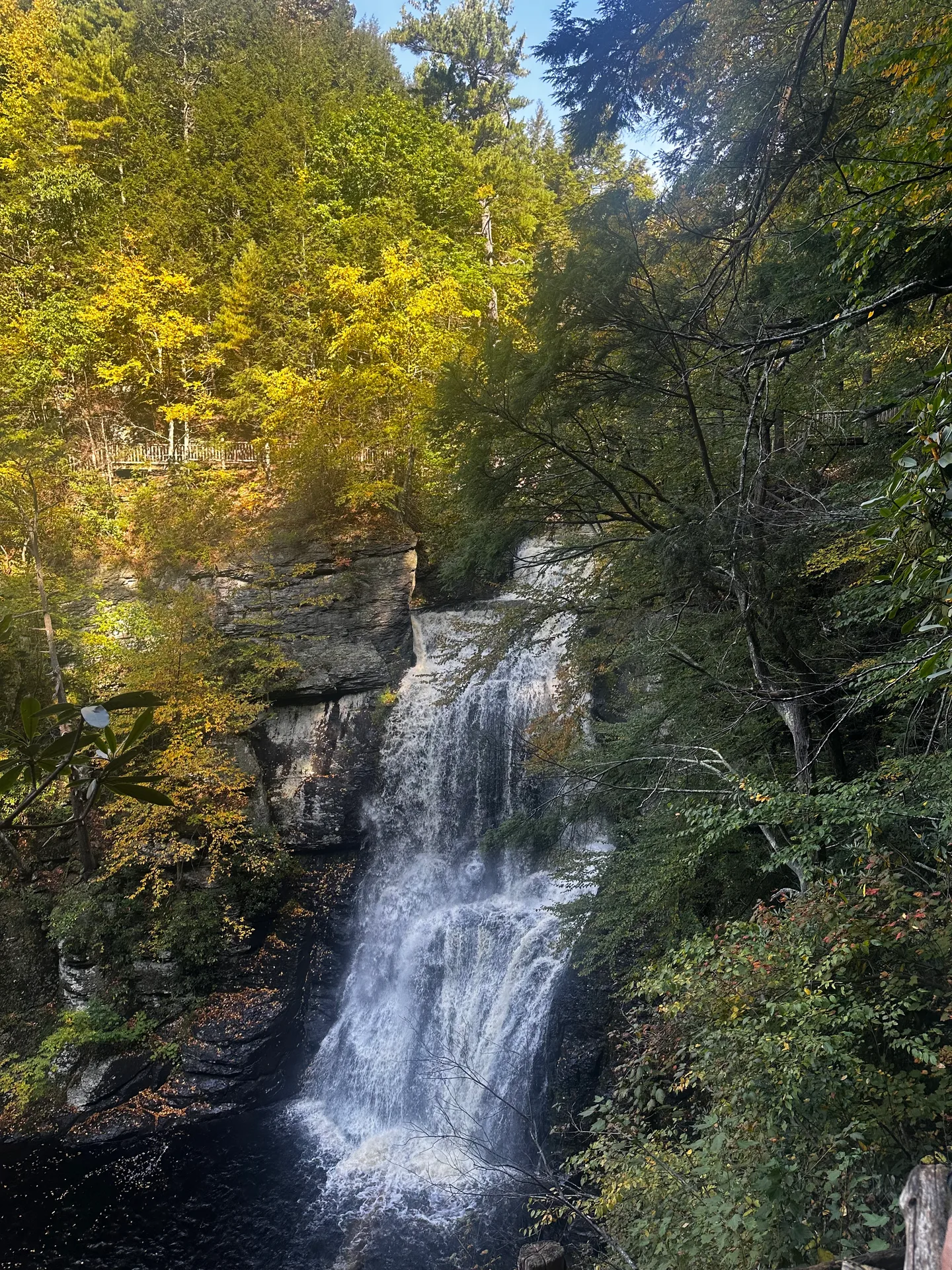 A waterfall at Bushkill Falls in the Poconos, Pennsylvania