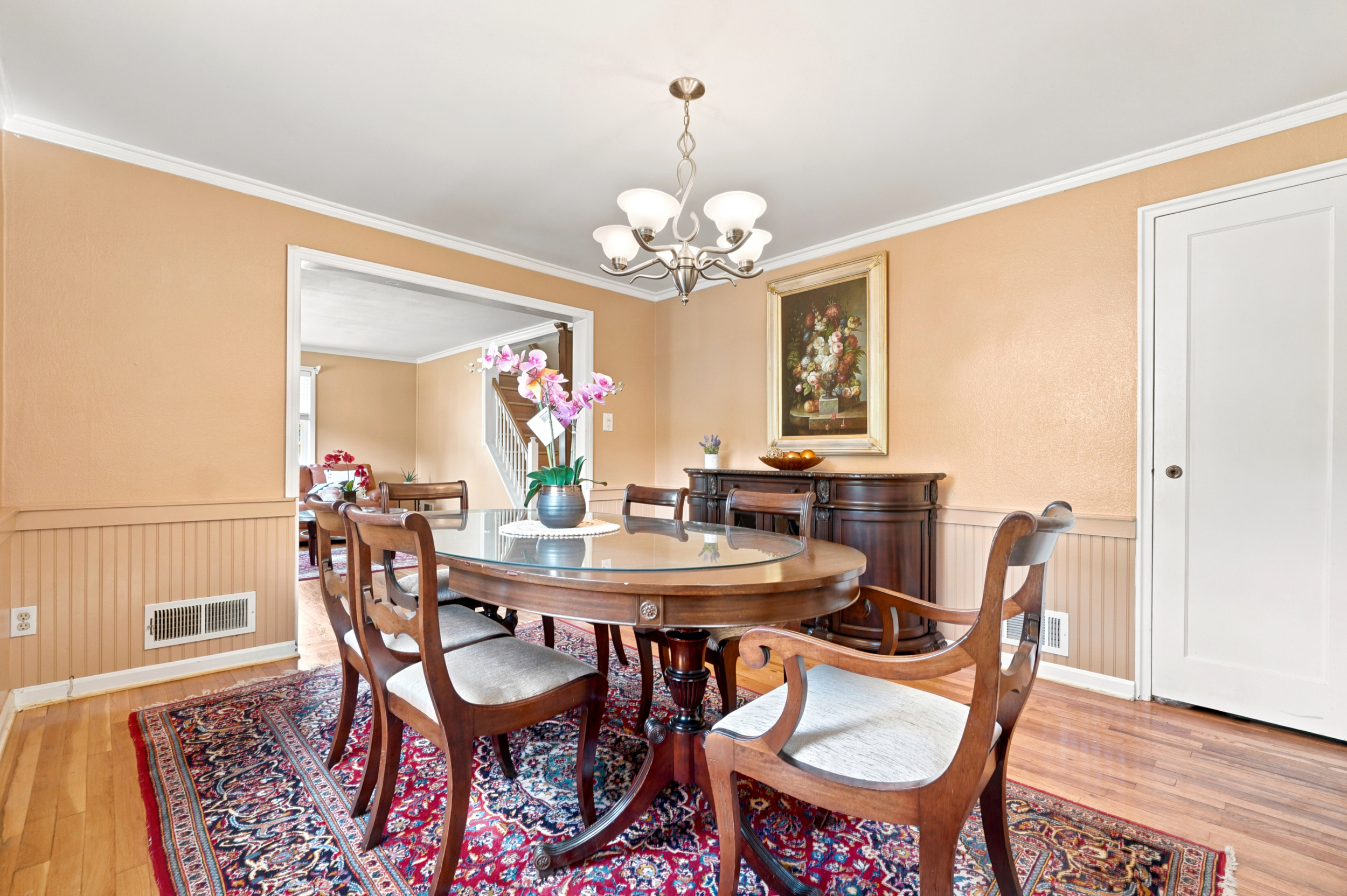 Second angle of the dining room at 50 Heather Ln
