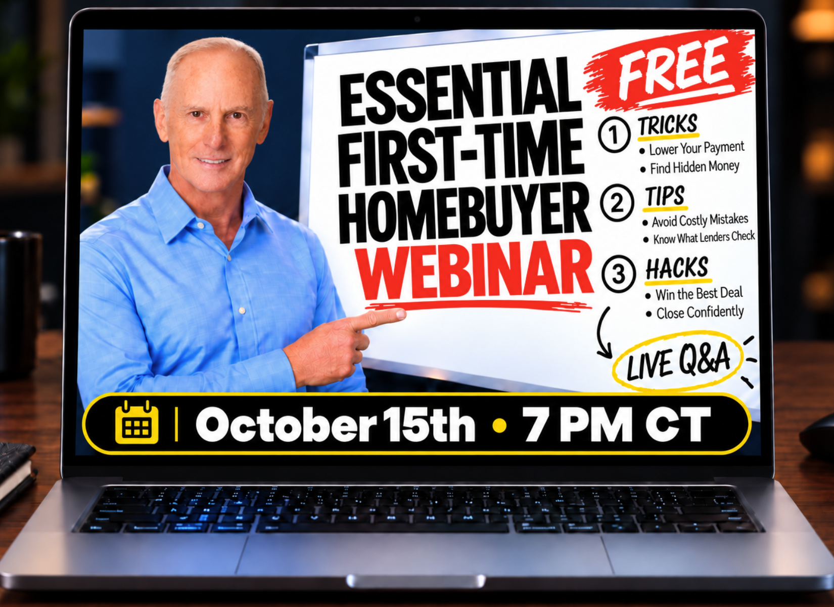 Patrick Kevin Fagan, The Mortgage Patriot's first-time homebuyer webinar banner