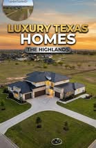 The Highlands of Northlake luxury homes at dusk