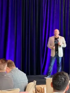 Craig Davis presenting at the Xactus Sales Kickoff in Miami