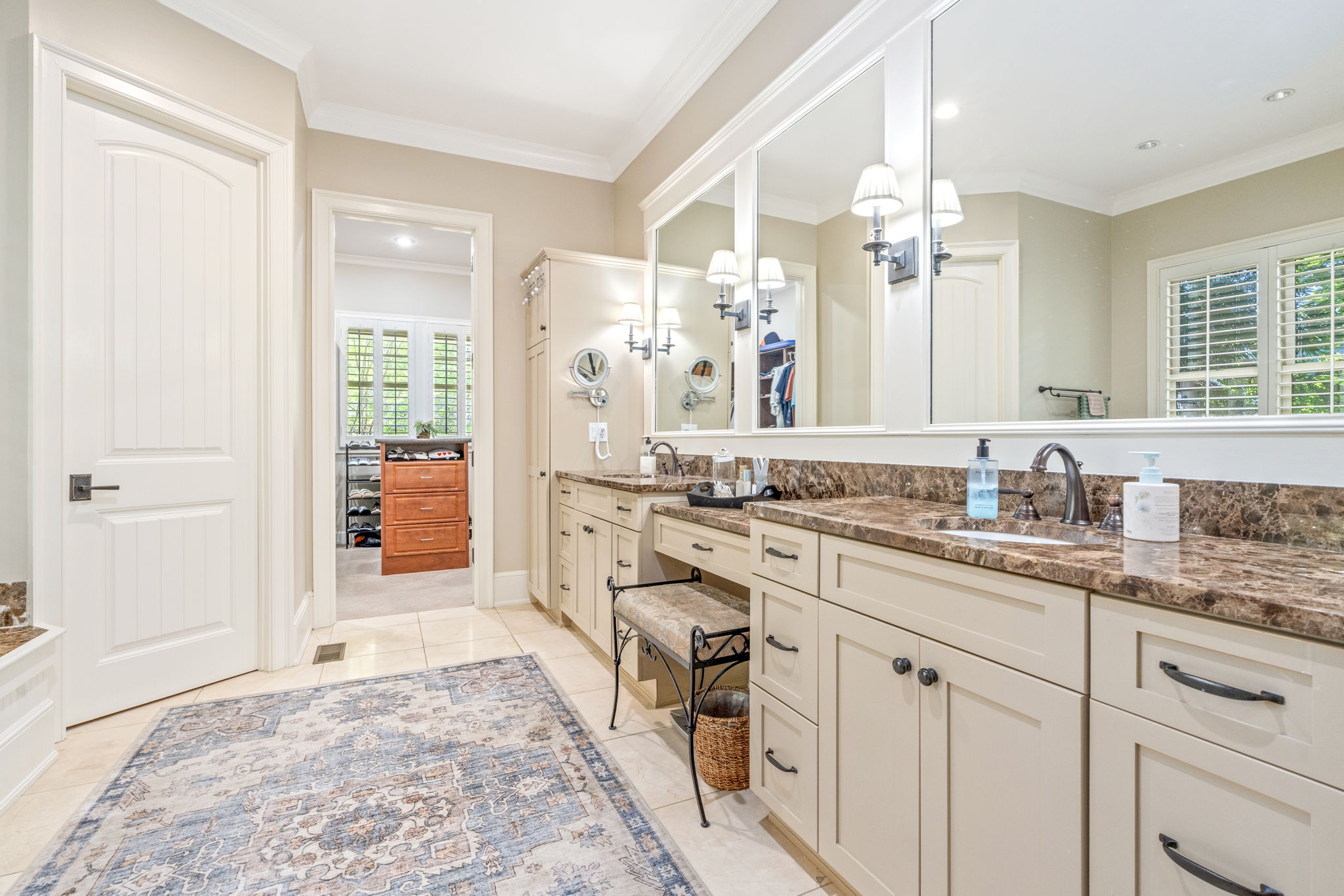 Master bathroom with soaking tub