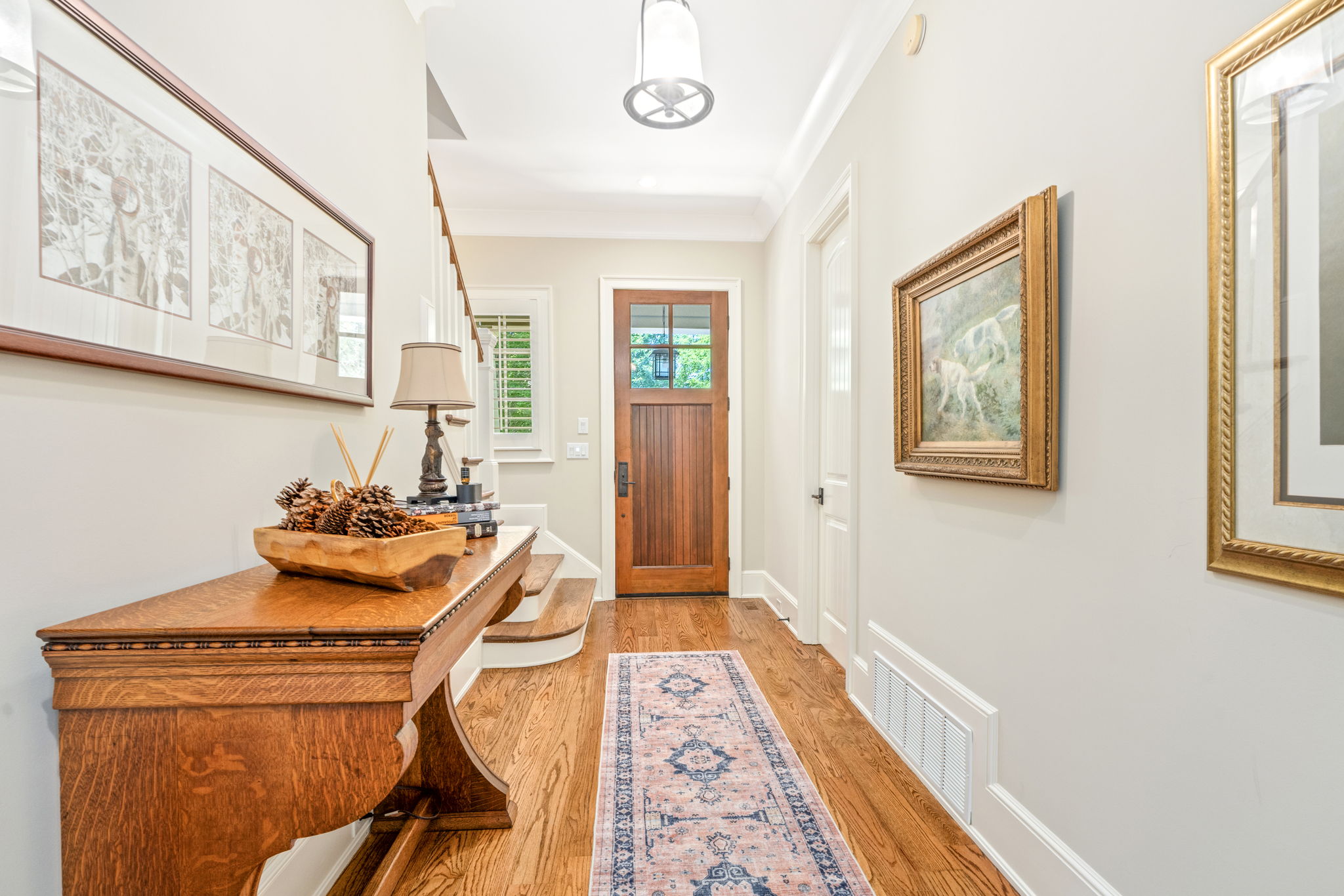Entryway with grand foyer