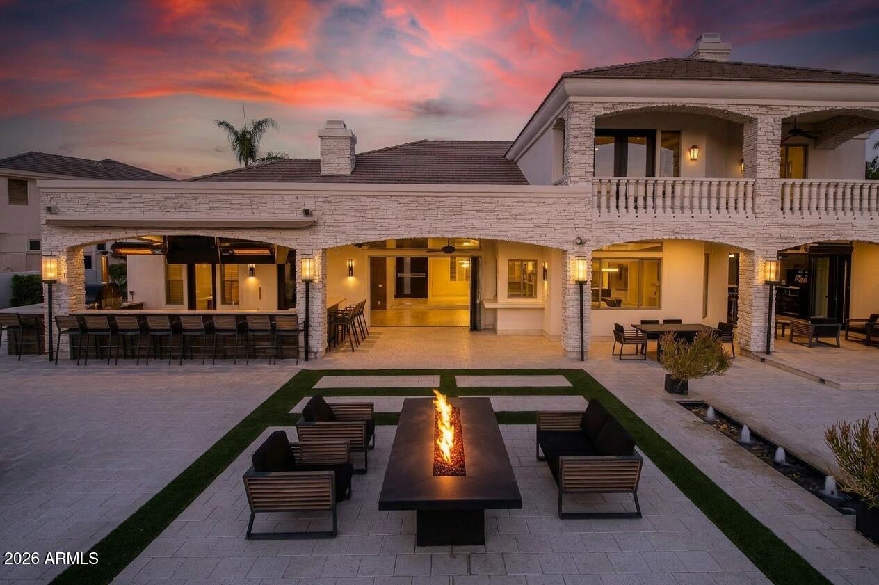 Backyard exterior view angle six