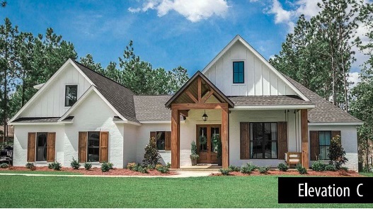 Craftsman-style exterior facade at Oaks of Tyrone in Tyrone Township Michigan