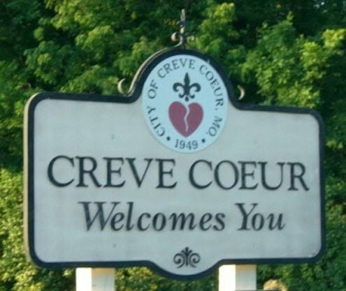 Aerial view of Creve Coeur, Missouri