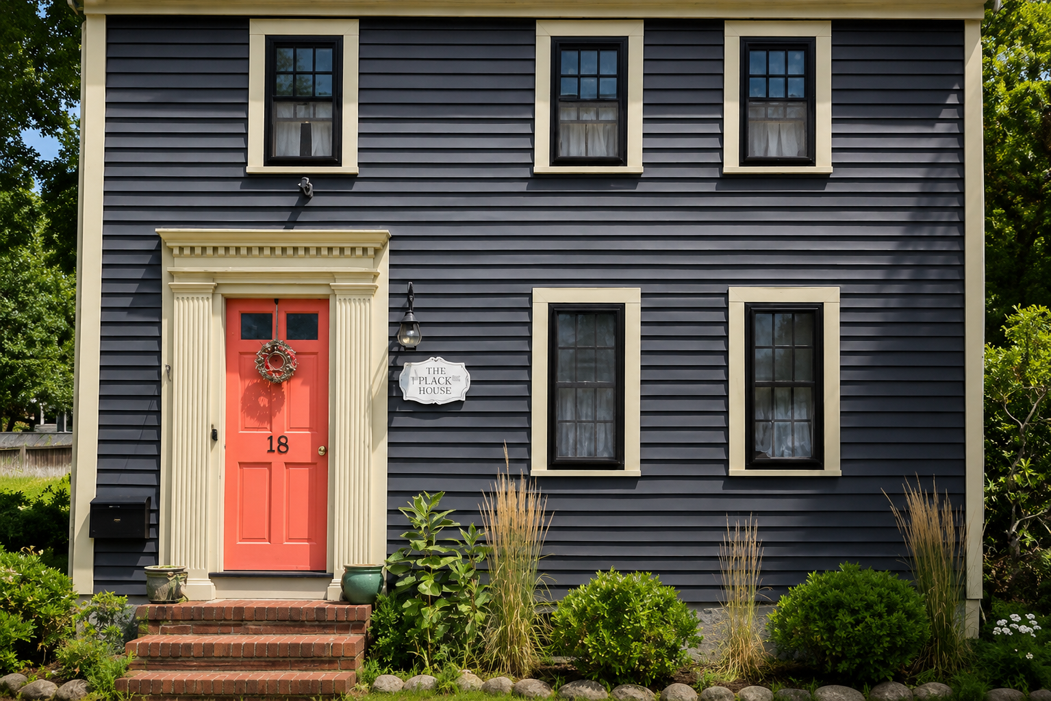 Historic Ipswich, Massachusetts home photographed in full