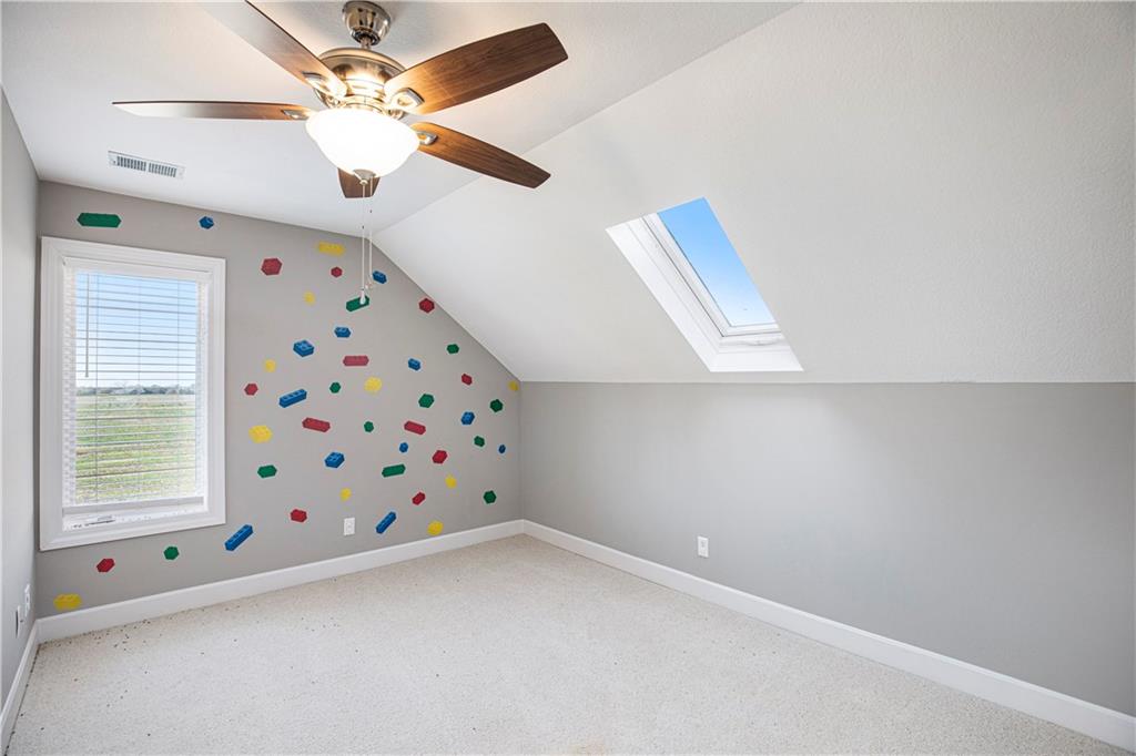 Bedroom with skylight