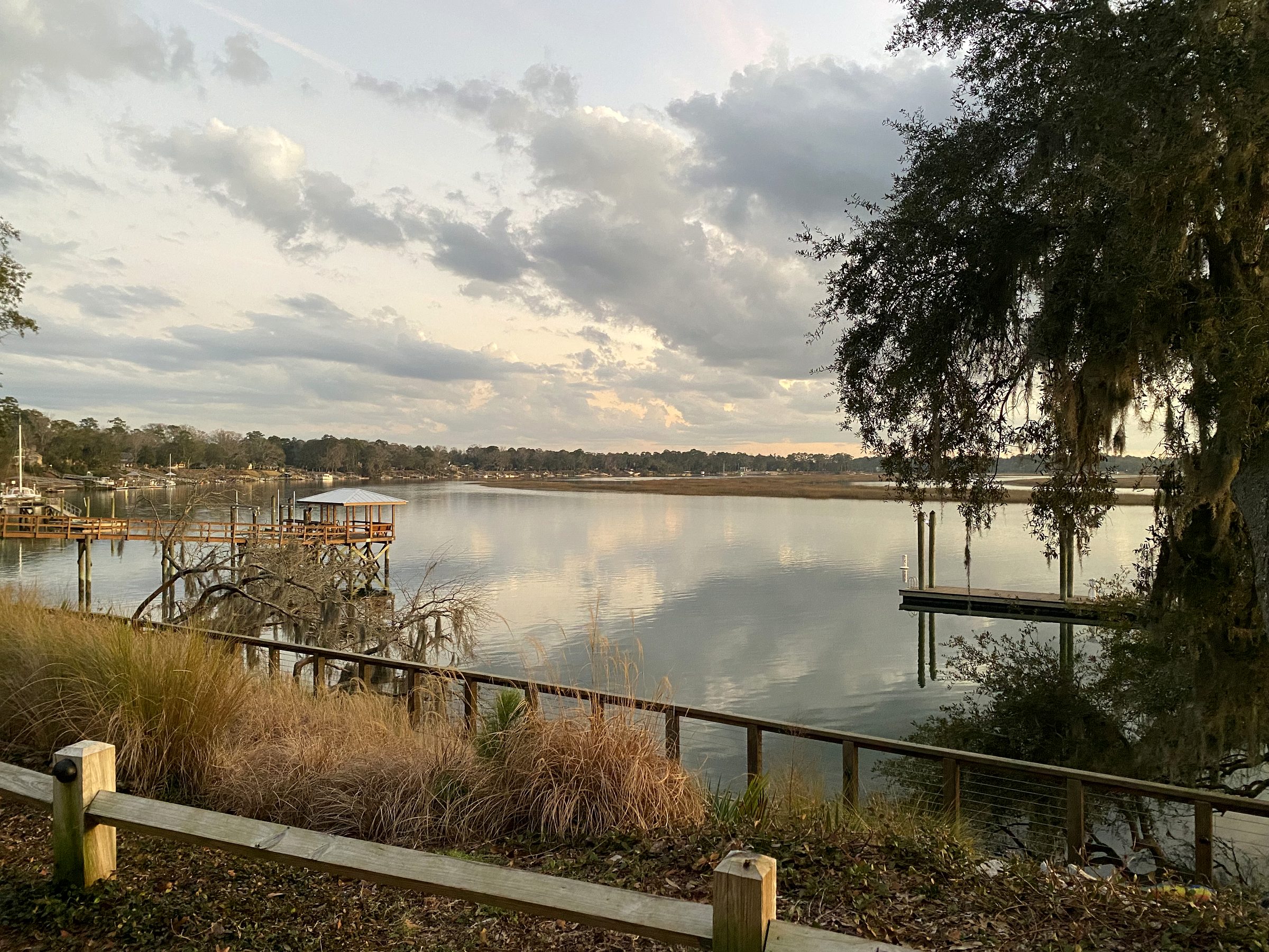 Winter marsh reflections in Bluffton, SC