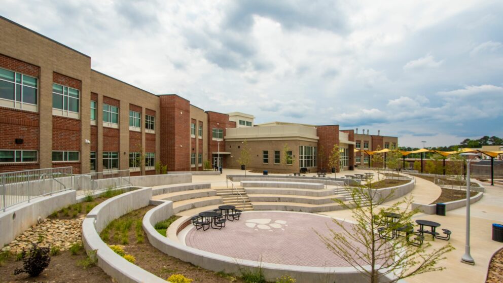 Chapel Hill High School Campus Courtyard and Amphitheater