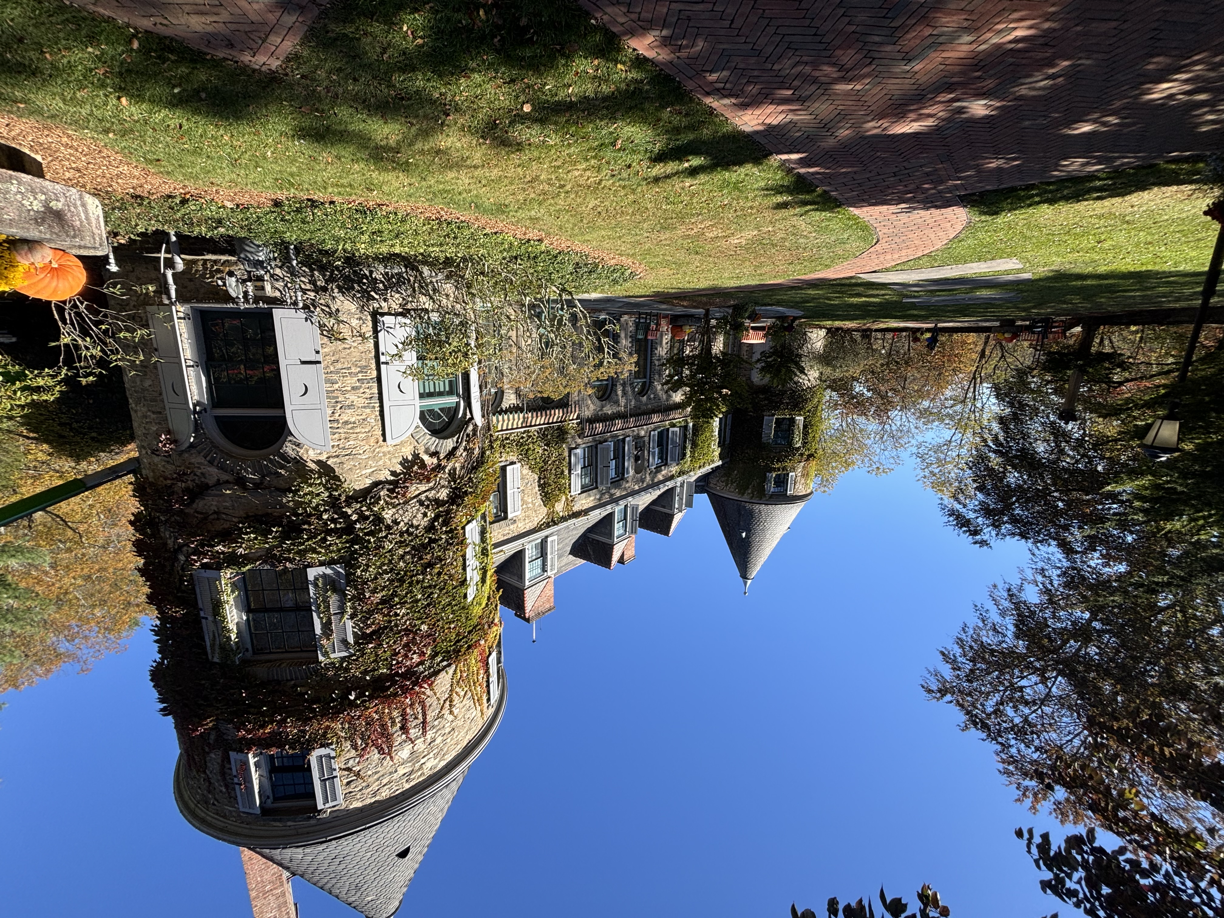 The Grey Towers main house, the historic Pinchot family mansion in Milford, Pennsylvania