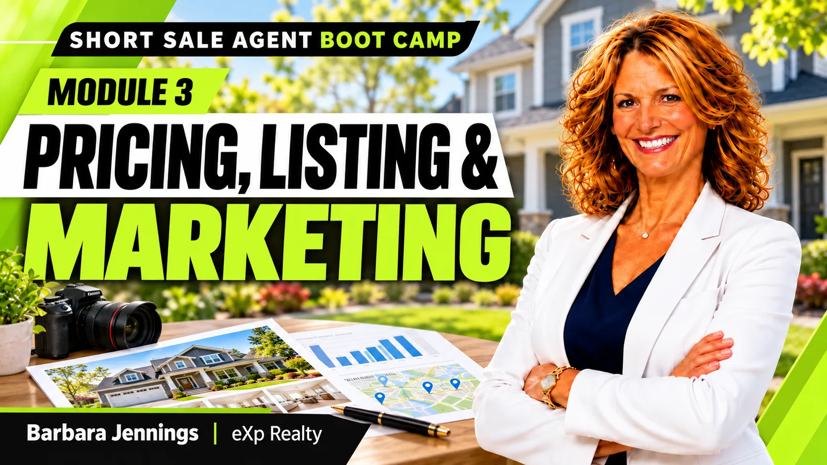 Pricing, Listing and Marketing module graphic for the Short Sale Agent Bootcamp