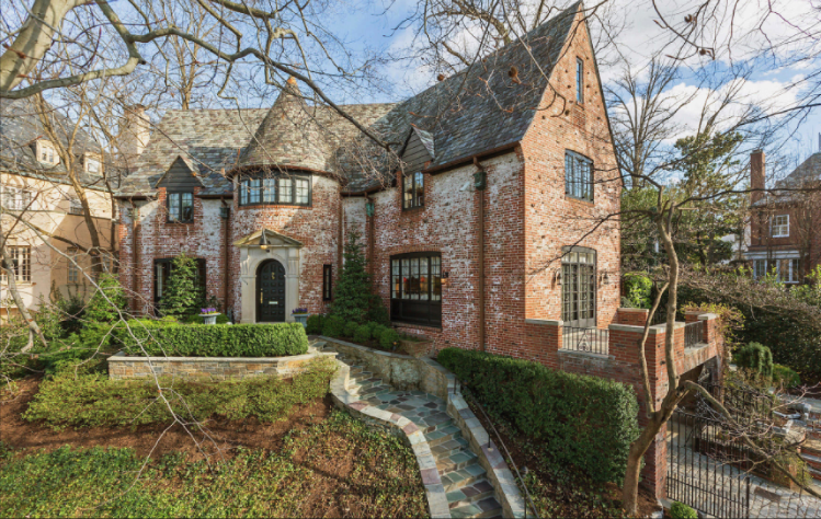 Elegant Kalorama neighborhood in Washington DC
