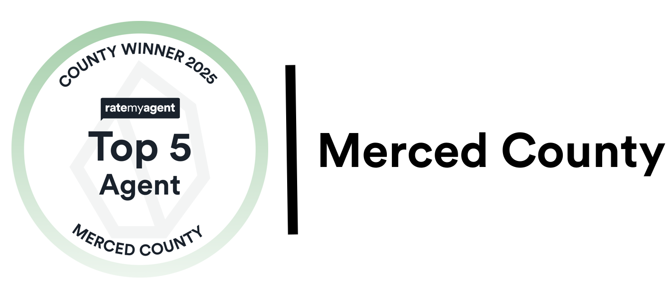Top 5 Agent County Winner 2025 award badge from RateMyAgent
