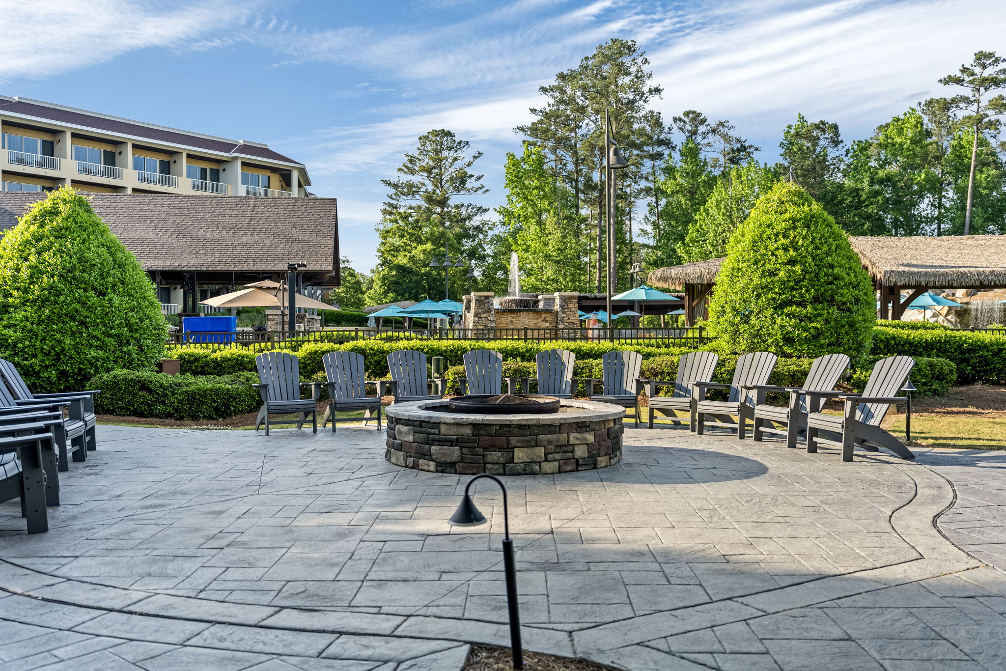 Patio with dining