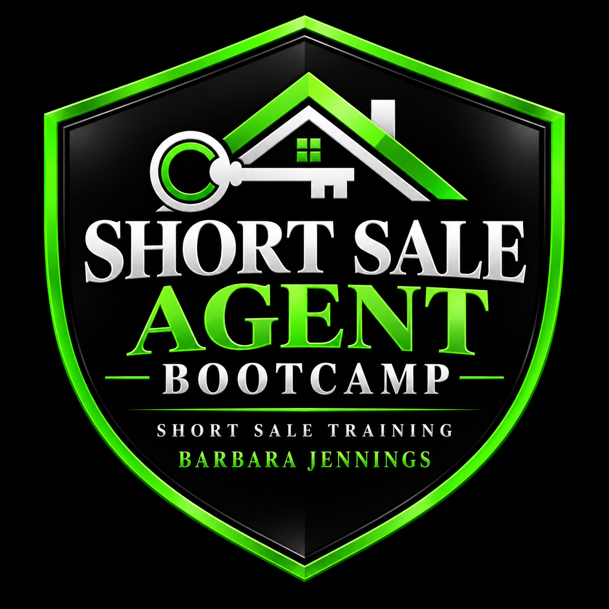 Premium Short Sale Academy shield: Short Sale Agent Bootcamp, Short Sale Training, Barbara Jennings