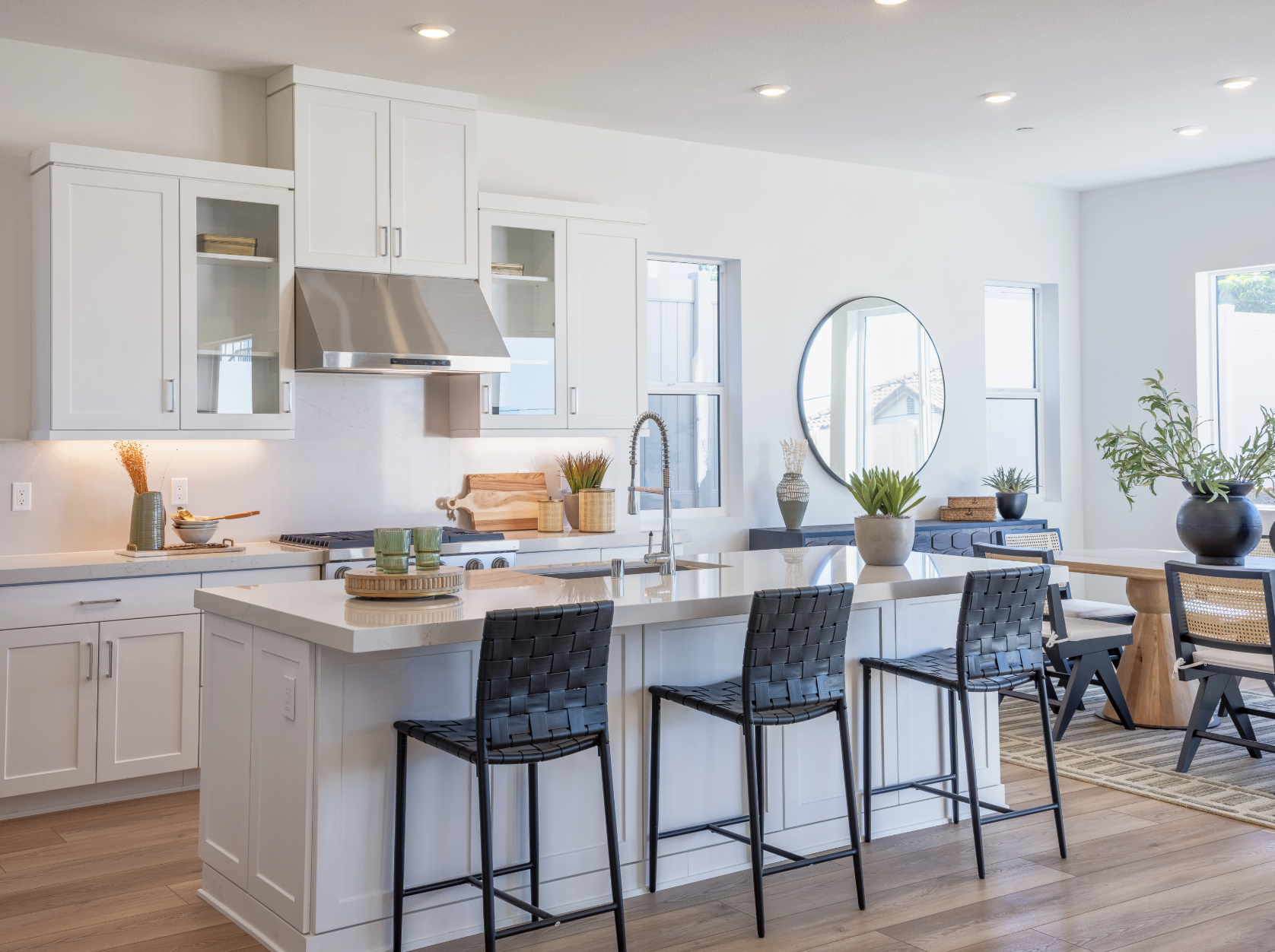 Modern new-construction kitchen interior