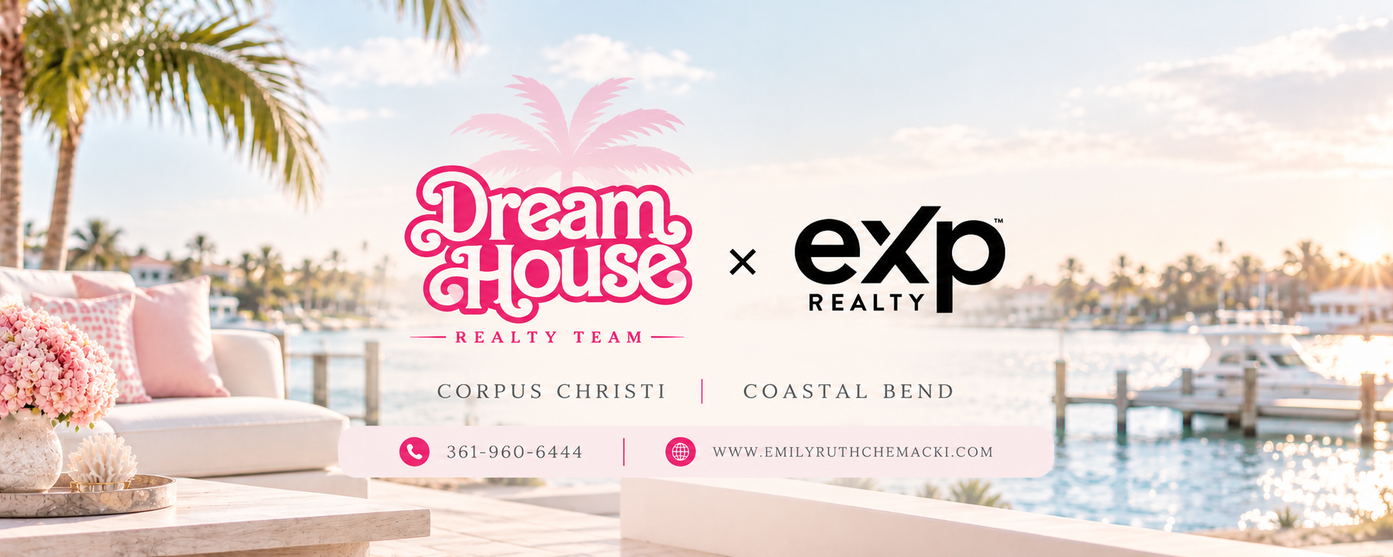 Dream House Realty Team coastal banner for Corpus Christi and the Coastal Bend