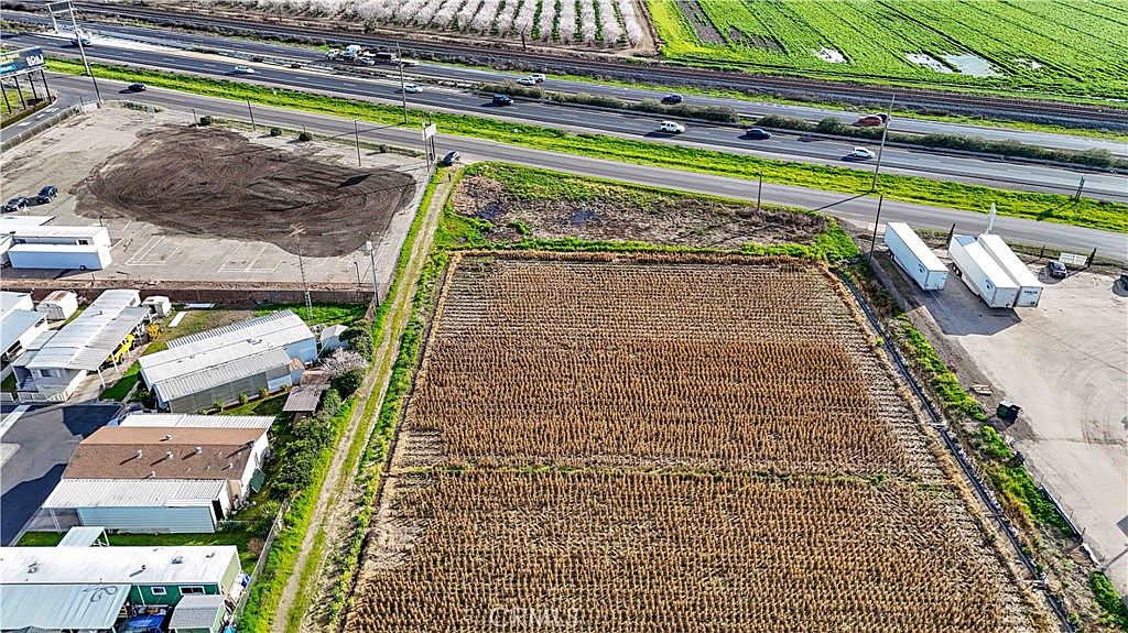 Landscape view of the rural property with seasonal crops